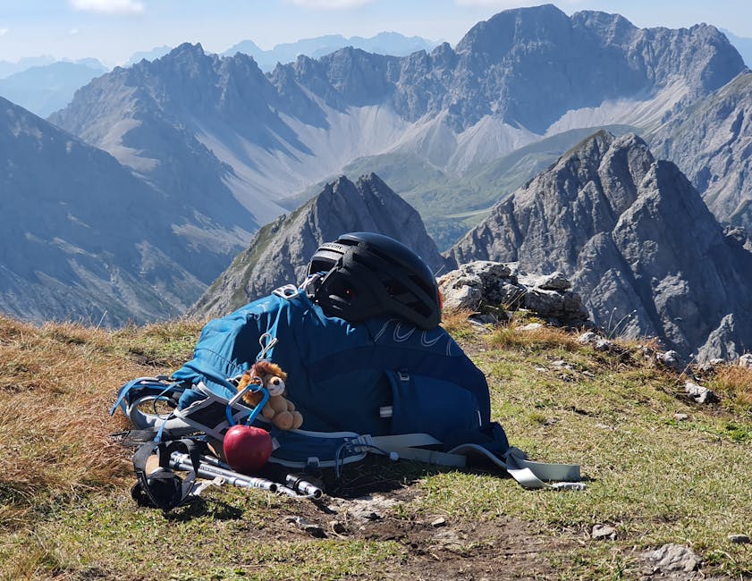 Alpine hiking gear backpack essentials