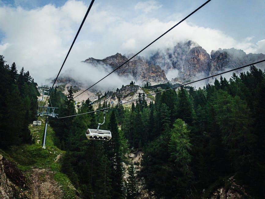 Cortina d'Ampezzo Faloria cable car summit view