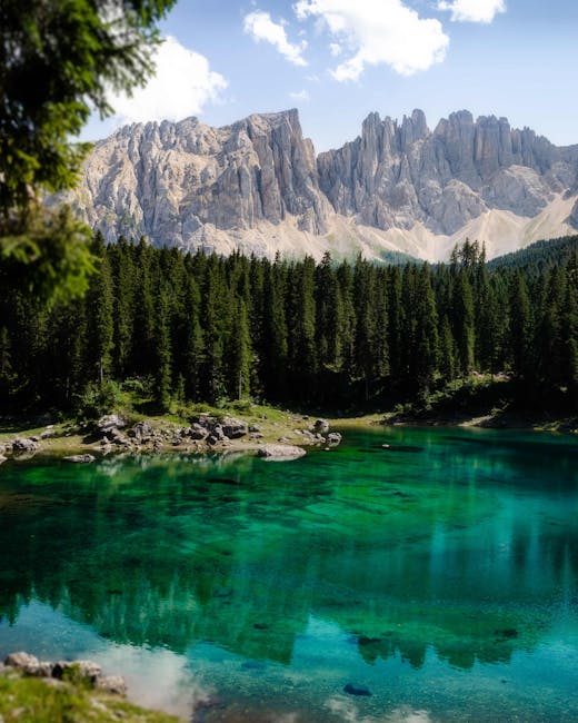 Lago di Misurina emerald lake reflection