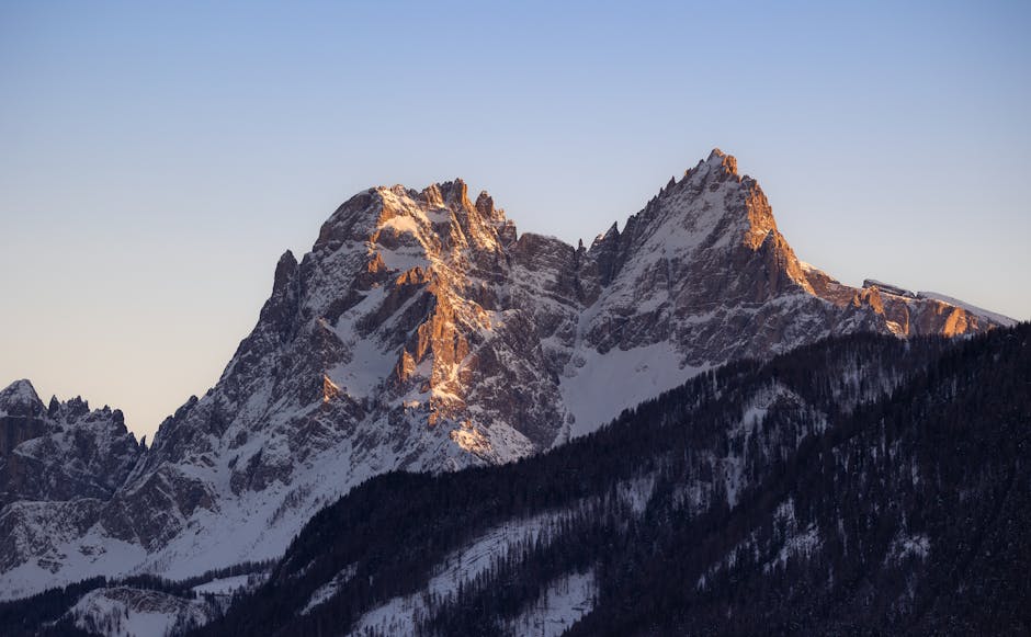 rocky peak Dolomites close up