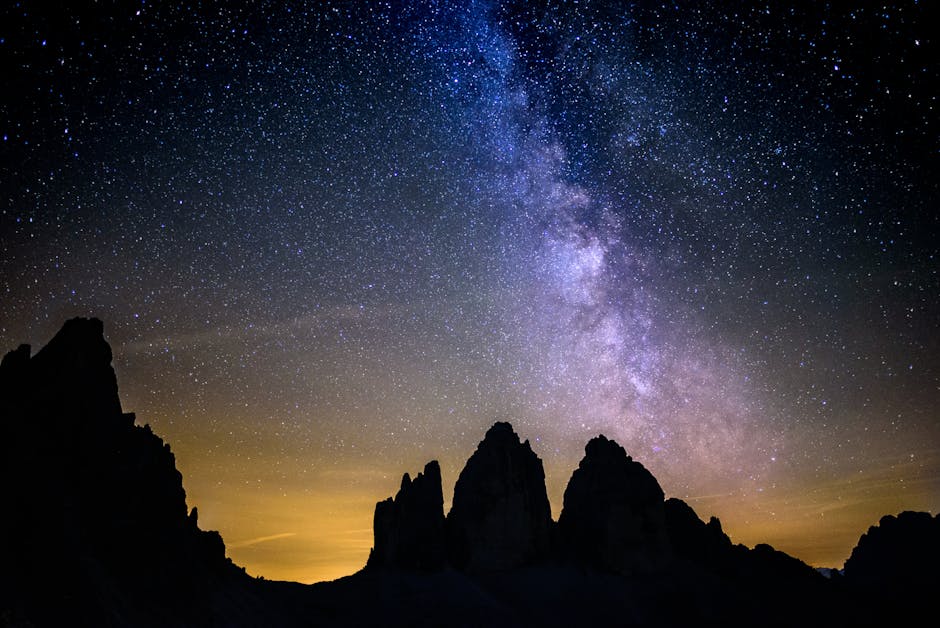 Tre Cime di Lavaredo twilight Milky Way