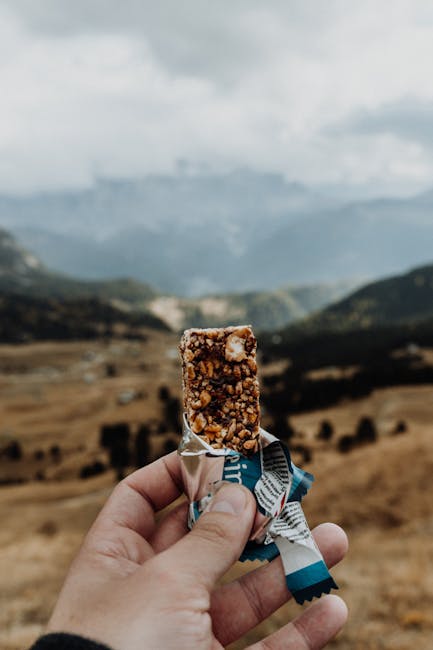 mountain snack energy bars trail pack