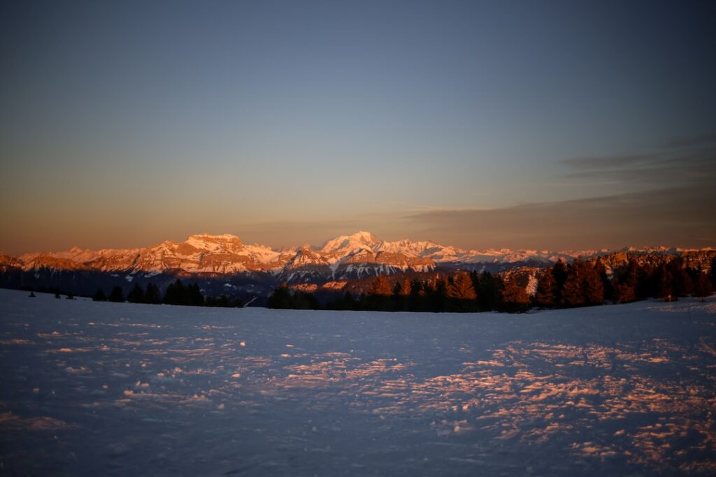 Cortina Faloria sunset panoramic view