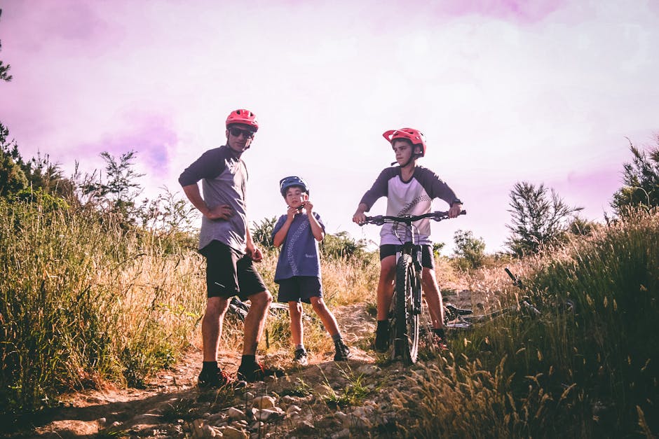 Seiser Alm family cycling meadow midday