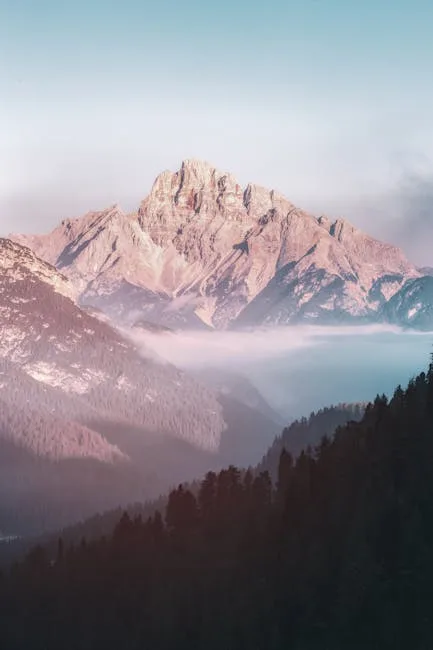 Sunrise over dolomites ridge photographer